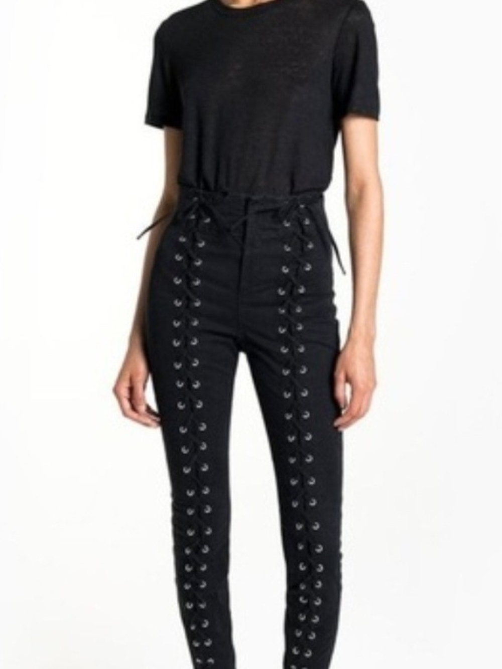 ALC Kingsley High Waist Lace Up Pants Size 6